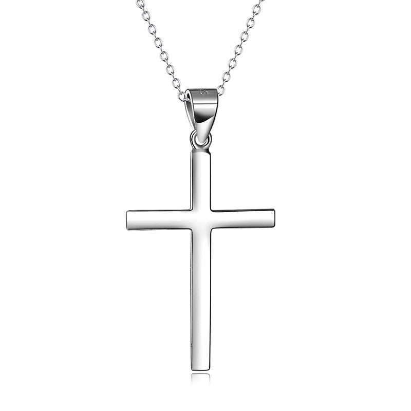 S925 Sterling Silver Cross Necklace LadyShow.Store