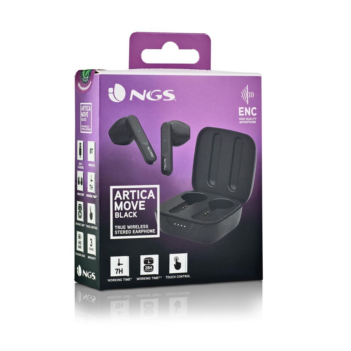 Headphone with Microphone NGS ARTICAMOVEBLACK Black LuxuryLifeWay Online Store