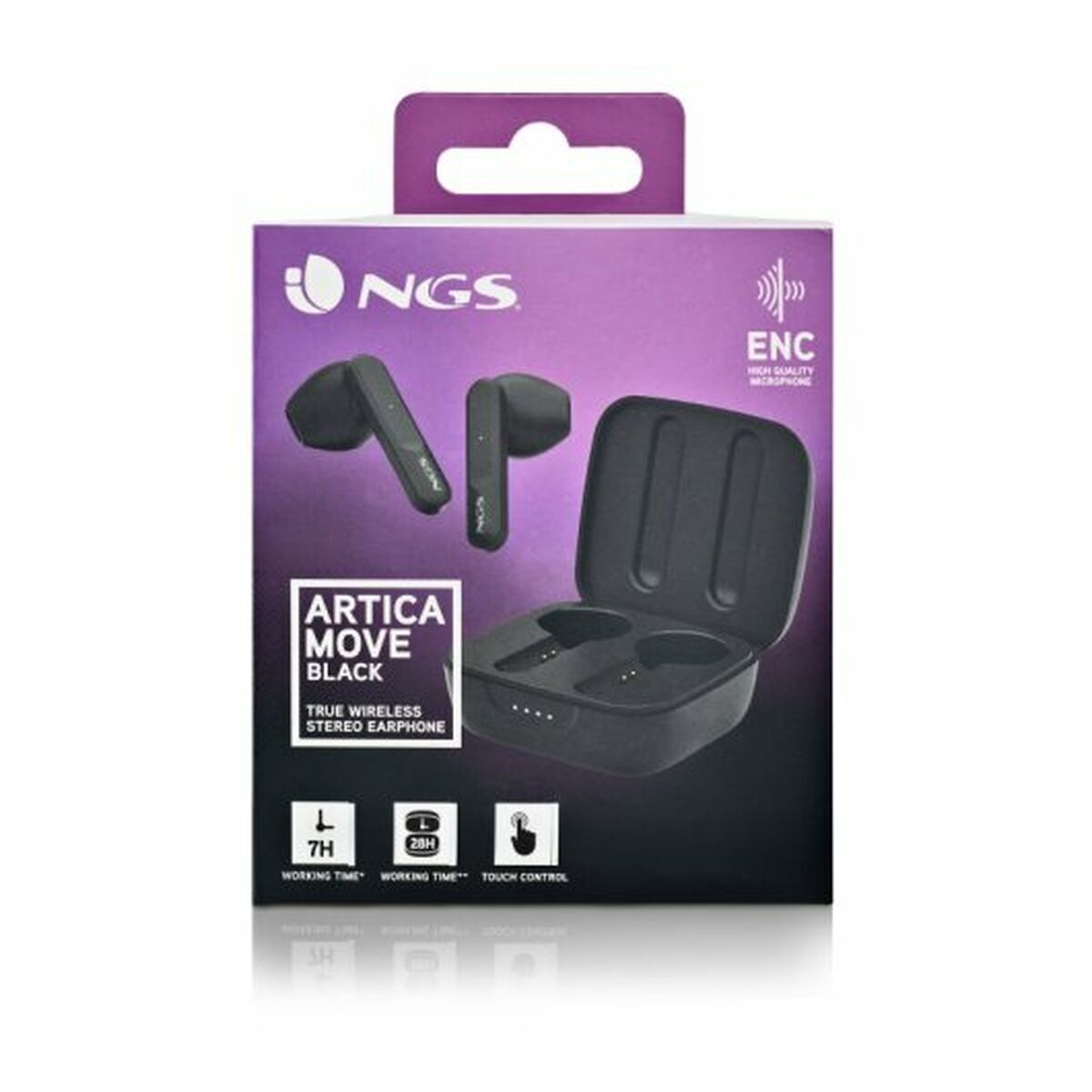 Headphone with Microphone NGS ARTICAMOVEBLACK Black LuxuryLifeWay Online Store