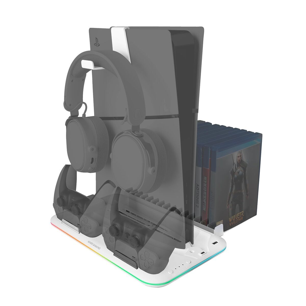 Headphone stand Mars Gaming MPS5B2 White LuxuryLifeWay Online Store