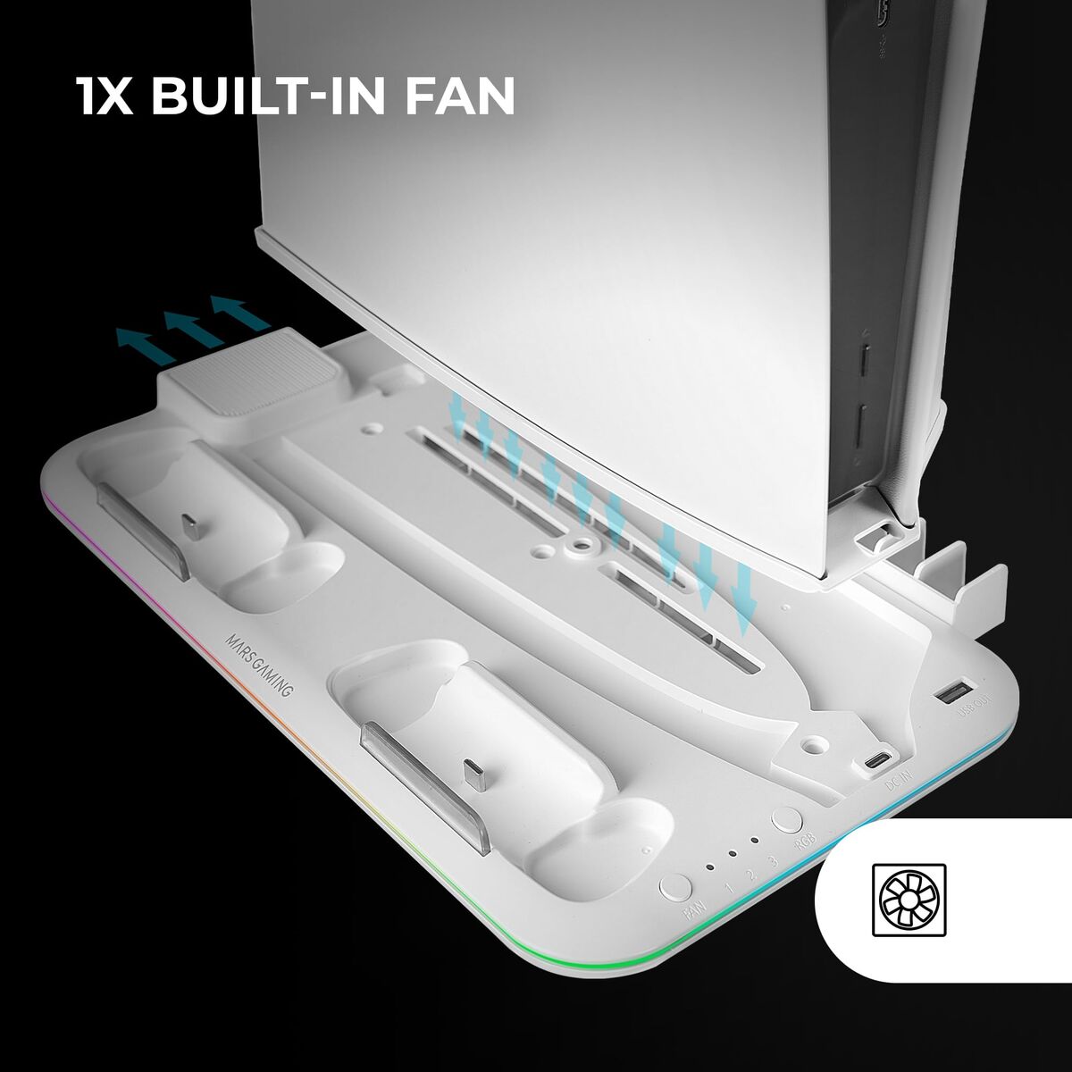Headphone stand Mars Gaming MPS5B2 White LuxuryLifeWay Online Store