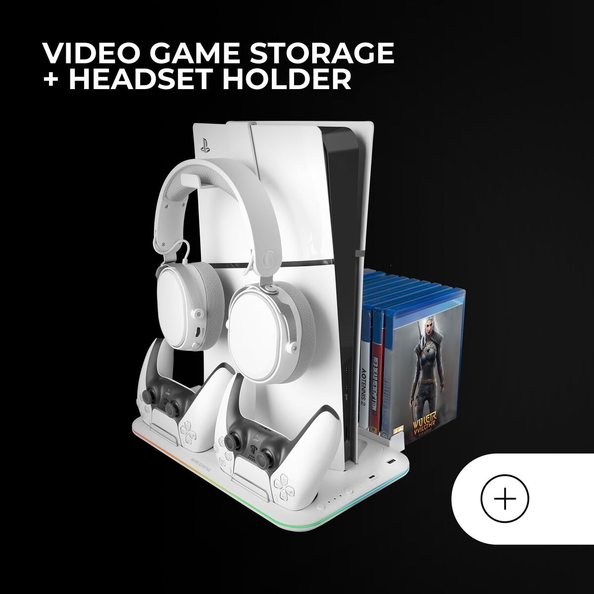 Headphone stand Mars Gaming MPS5B2 White LuxuryLifeWay Online Store