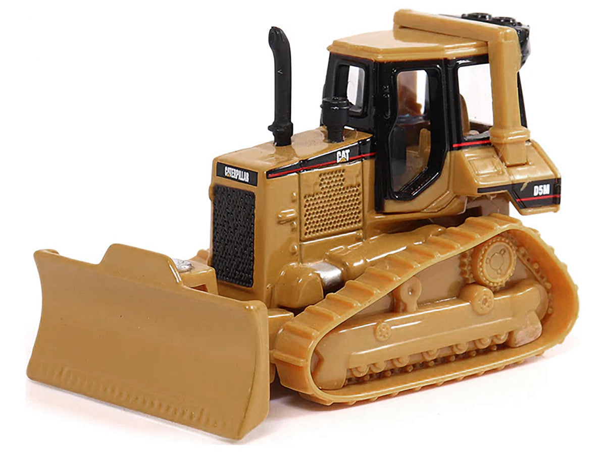 Peterbilt 579 UltraLoft Tandem Tractor Red Metallic with Lowboy Trailer and CAT D5M Dozer Yellow 1/87 (HO) Diecast Model by Diecast Masters LuxuryLifeWay Online Store