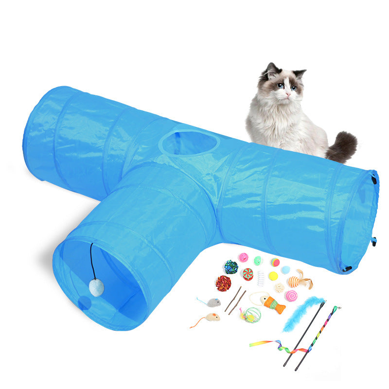 New Cat Tunnel Foldable Pet Climbing Path Cat Toys Pets Fashion