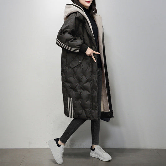 Winter Ladies Fashion White Duck Down Western Style Best YouTube Store