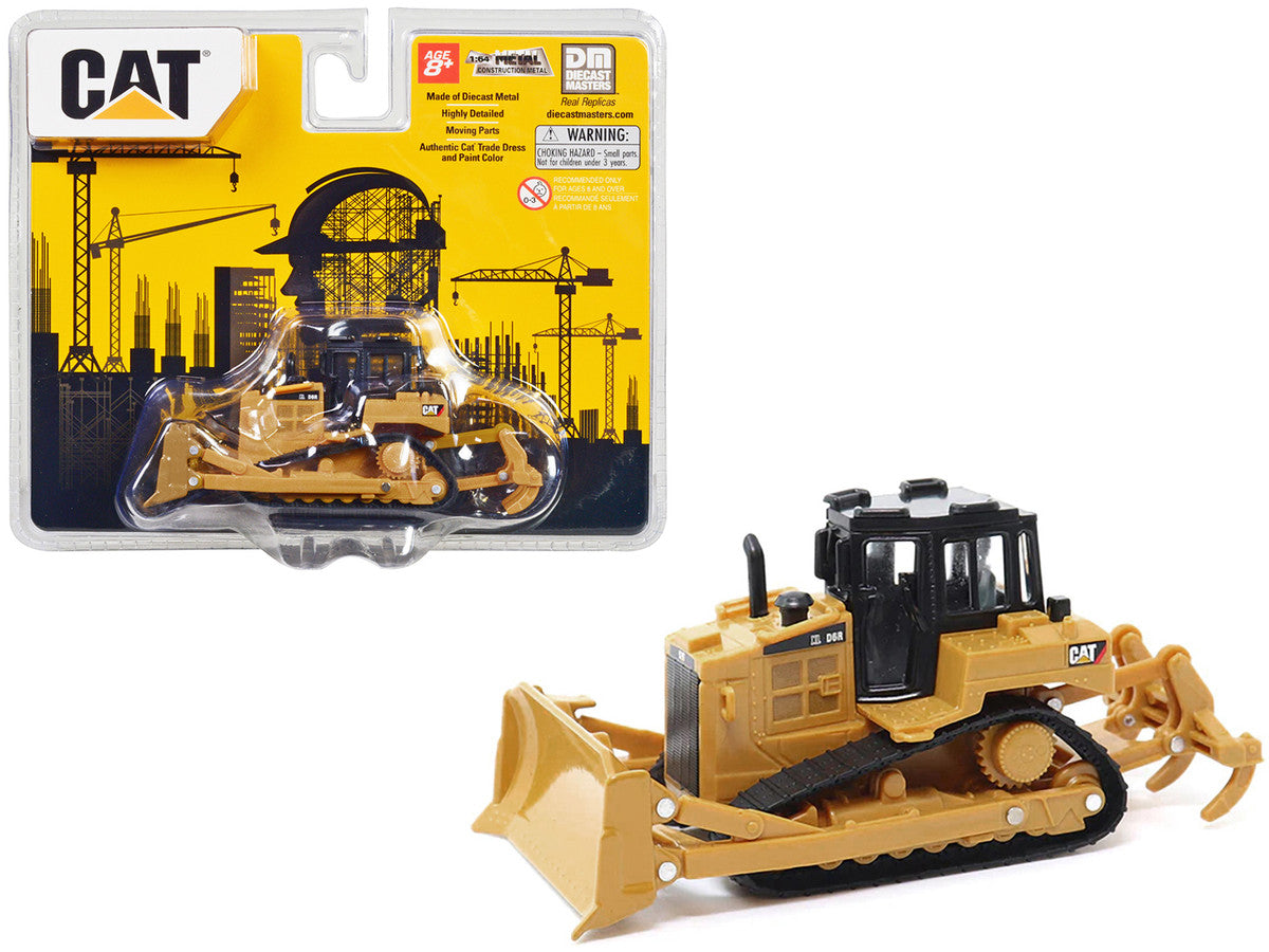 CAT Caterpillar D6R Track-Type Tractor Yellow and Black 1/64 Diecast Model by Diecast Masters LuxuryLifeWay Online Store
