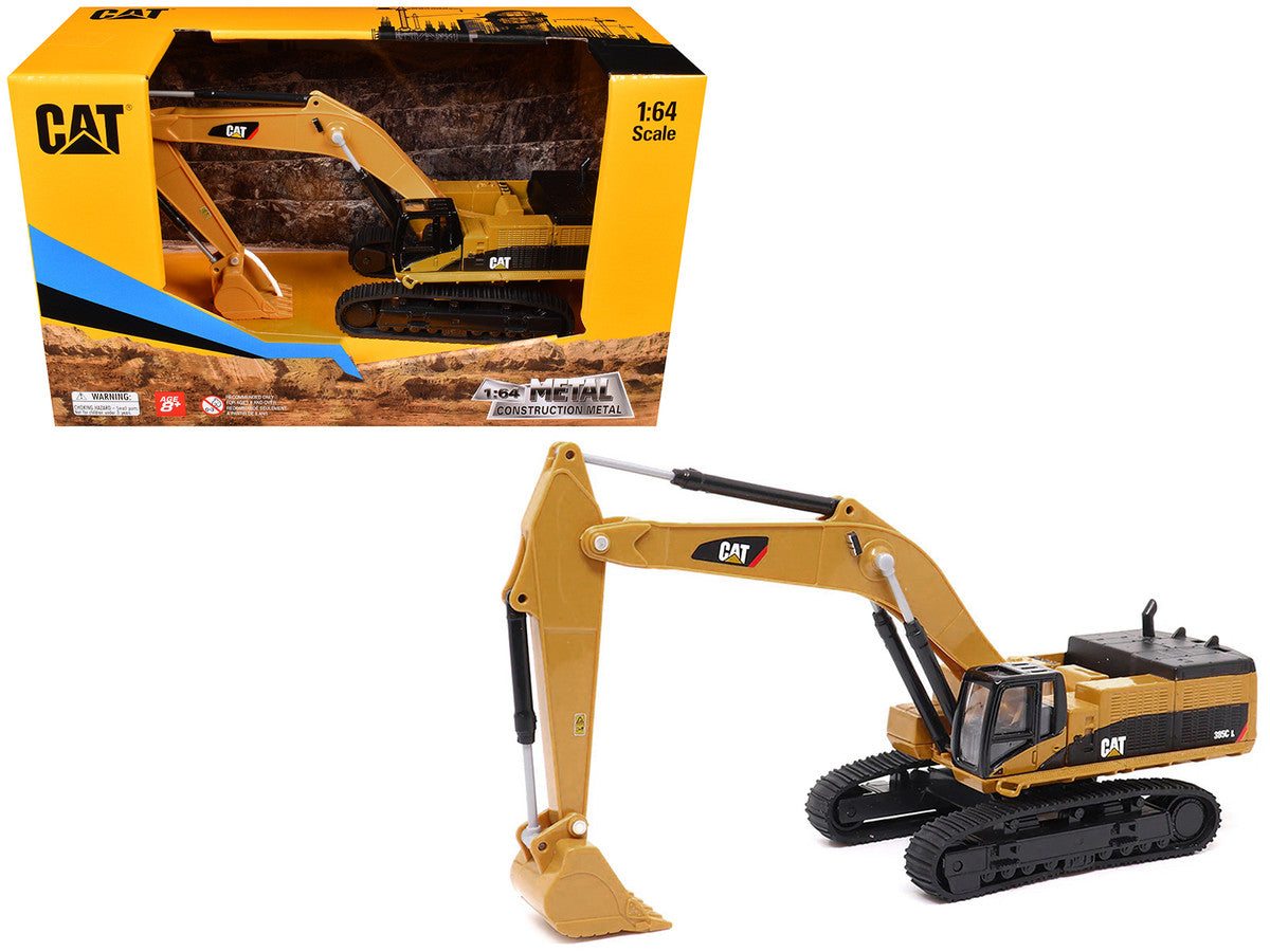 CAT Caterpillar 385C L Hydraulic Excavator Yellow 1/64 Diecast Model by Diecast Masters LuxuryLifeWay Online Store