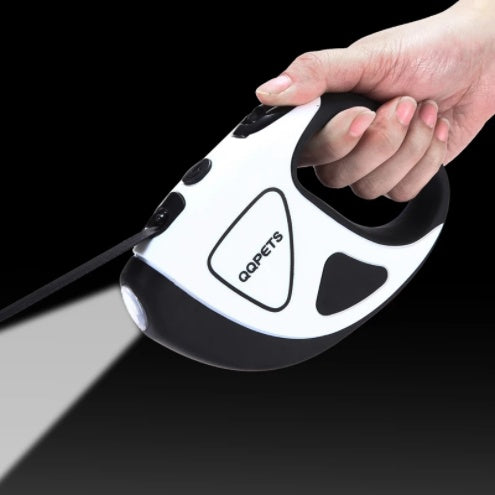 Pet Dog Automatic Retractable Fiber Leash Night Safety LED Shining Automatic Stretching Dog Hand Holding Rope Pet Supplies Pets Fashion