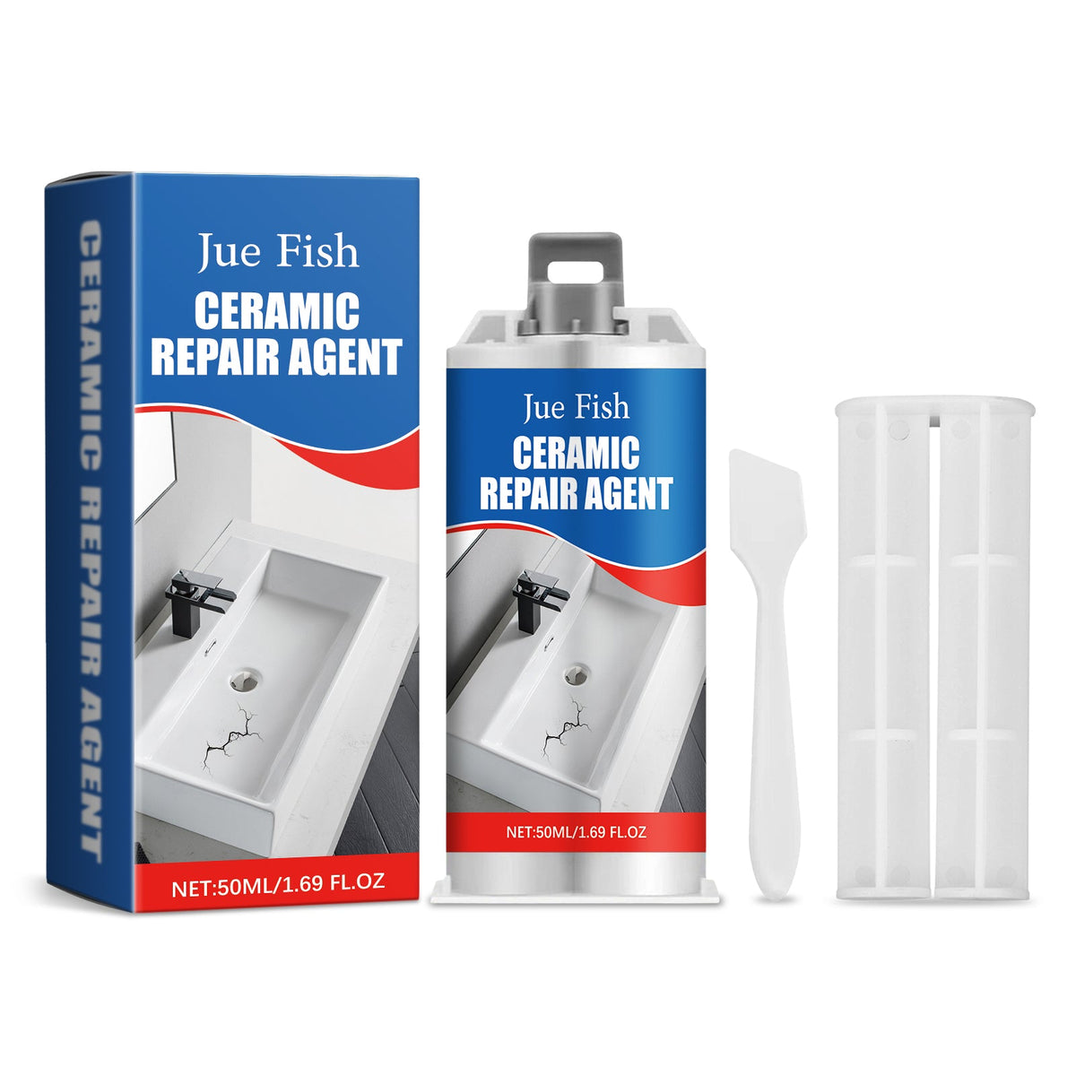 50ml Bottle Of Tile Repair Adhesive-2 Tools1box Tri Light Beauty