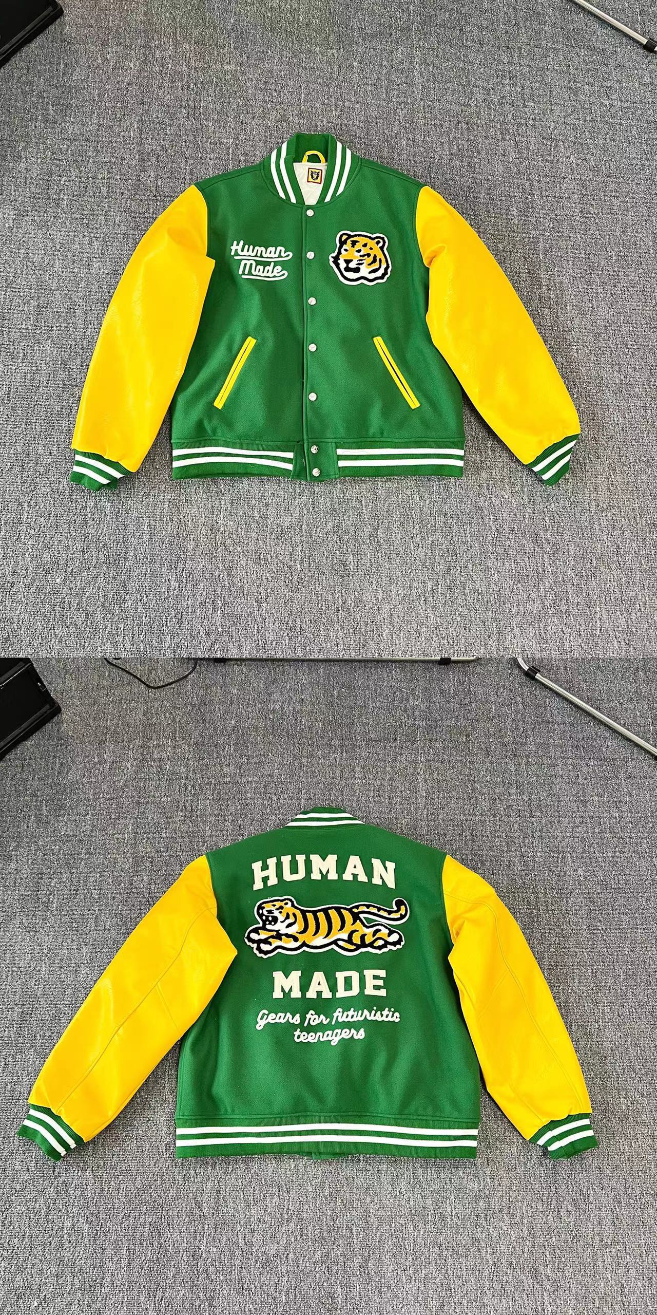 Tiger Embroidered Leather Jacket Couple Loose Fall And Winter Baseball Uniform Best YouTube Store