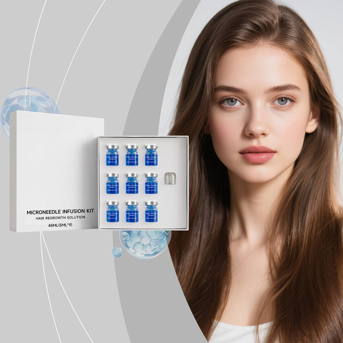 Scalp Serum Microneedle Kit 45ml-box Tri Light Beauty