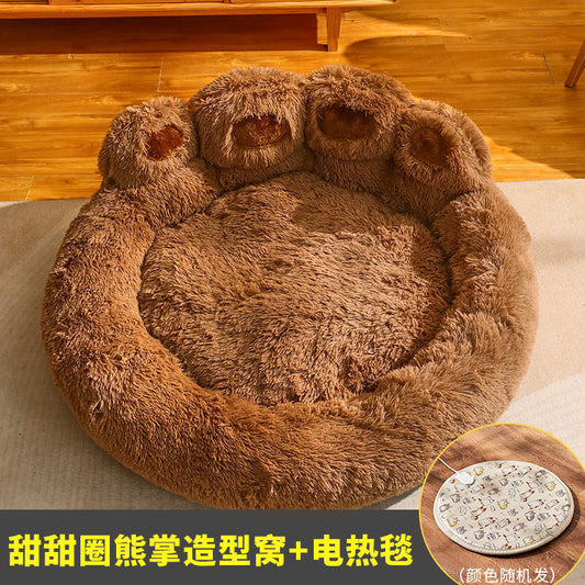 Kennel winter warm large dog Golden retriever bed Four seasons universal deep sleep cat kennel winter pet supplies LuxuryLifeWay Online Store