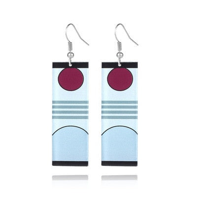 Acrylic Tanjiro Earrings Pi-Mart