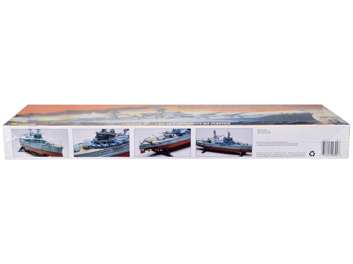 Level 4 Model Kit USS Arizona Pacific Fleet Battleship "Memorial to the Tragedy of Pearl Harbor" 1/426 Scale Model by Revell LuxuryLifeWay Online Store