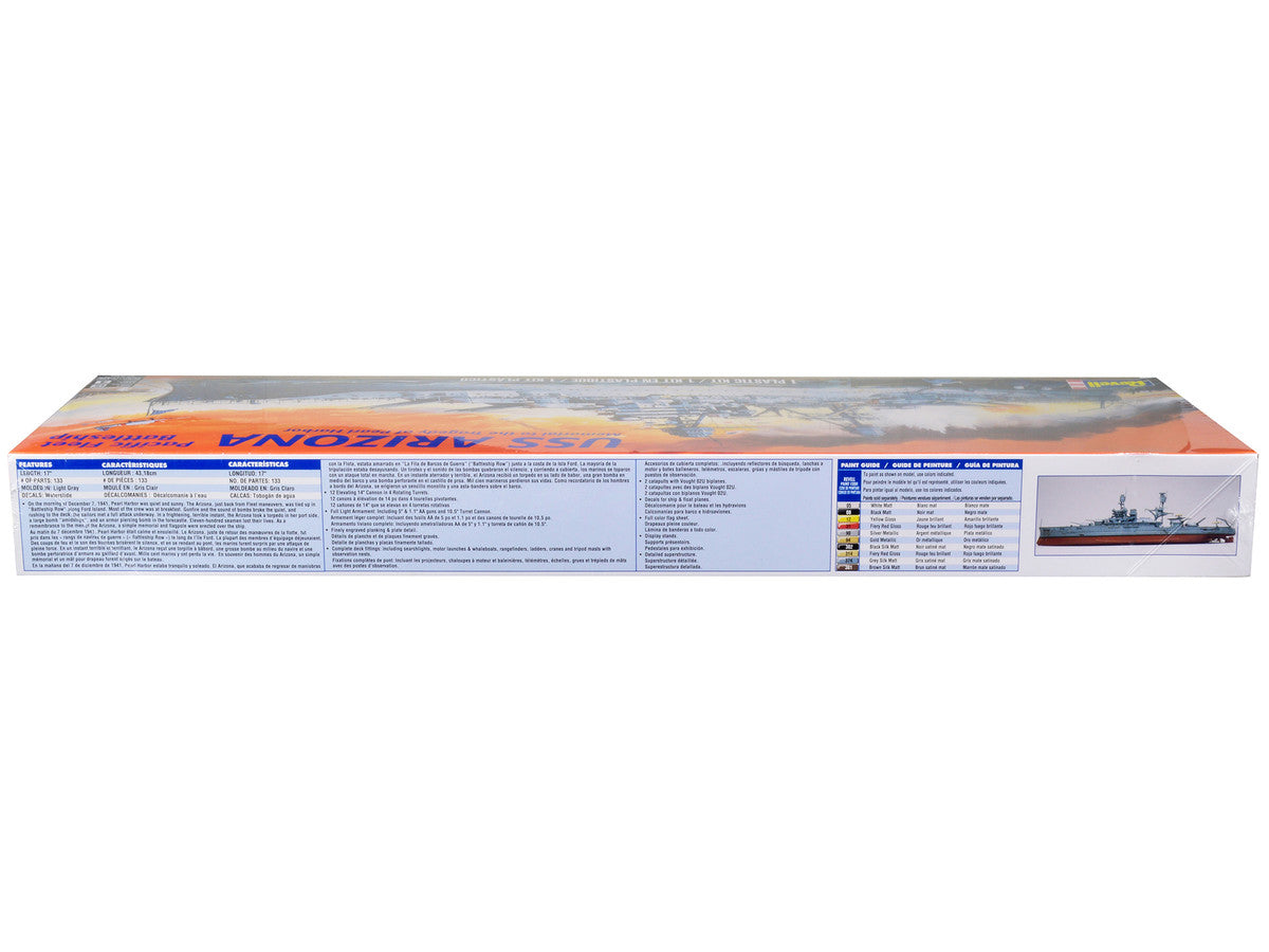 Level 4 Model Kit USS Arizona Pacific Fleet Battleship "Memorial to the Tragedy of Pearl Harbor" 1/426 Scale Model by Revell LuxuryLifeWay Online Store