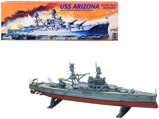 Level 4 Model Kit USS Arizona Pacific Fleet Battleship "Memorial to the Tragedy of Pearl Harbor" 1/426 Scale Model by Revell LuxuryLifeWay Online Store