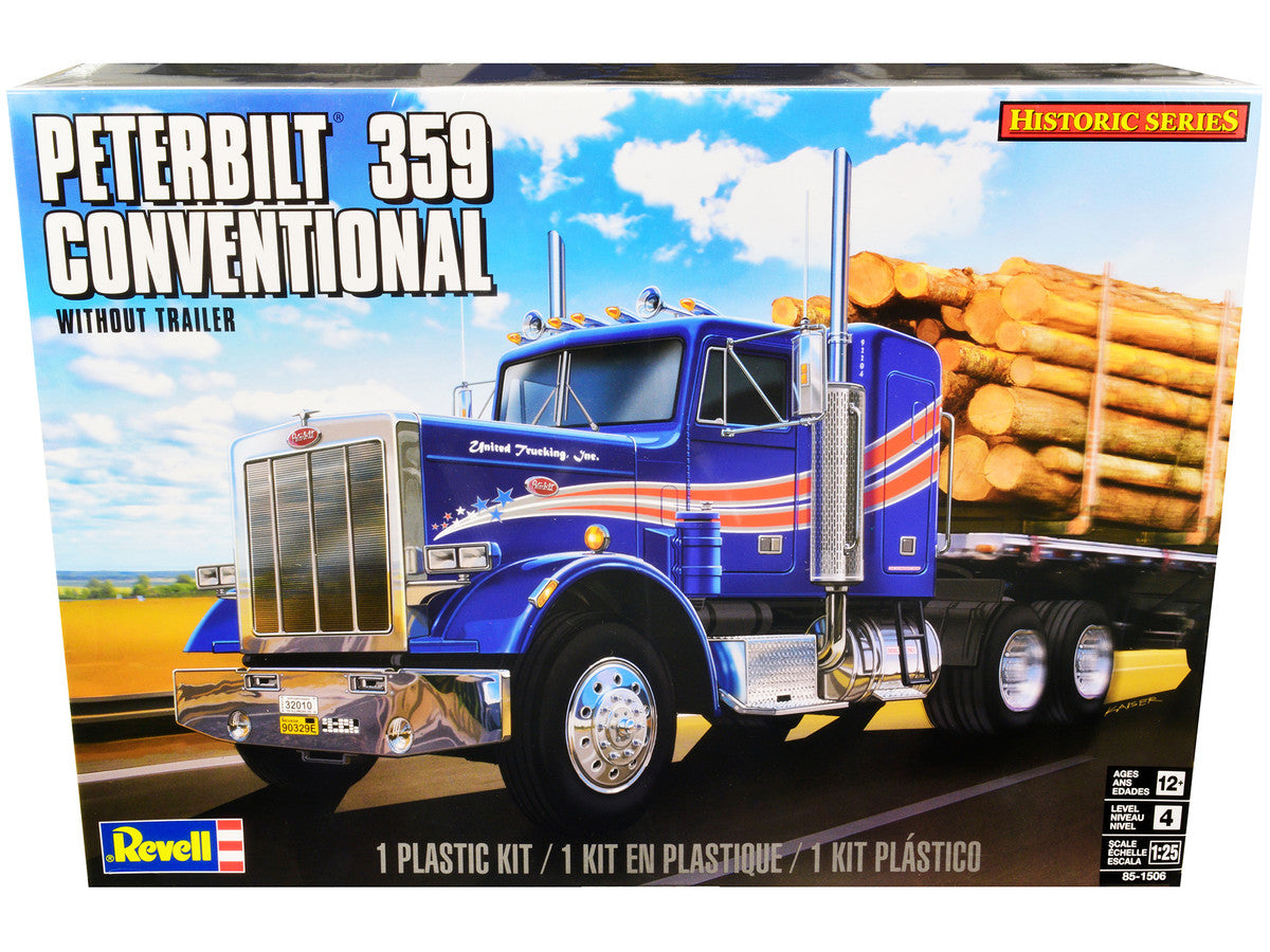 Level 4 Model Kit Peterbilt 359 Conventional Truck Tractor (without Trailer) "Historic Series" 1/25 Scale Model by Revell LuxuryLifeWay Online Store