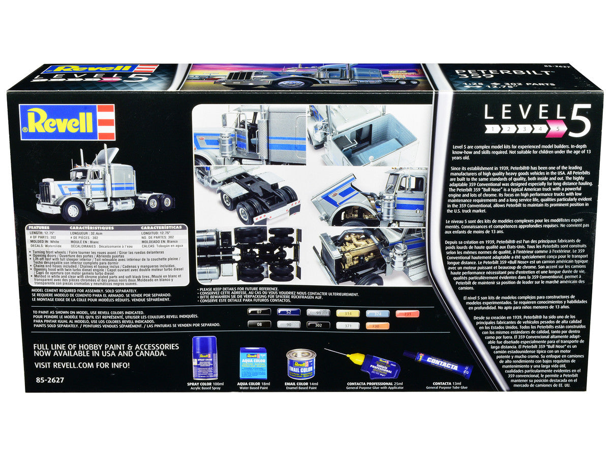 Level 5 Model Kit Peterbilt 359 Truck Tractor 1/25 Scale Model by Revell LuxuryLifeWay Online Store