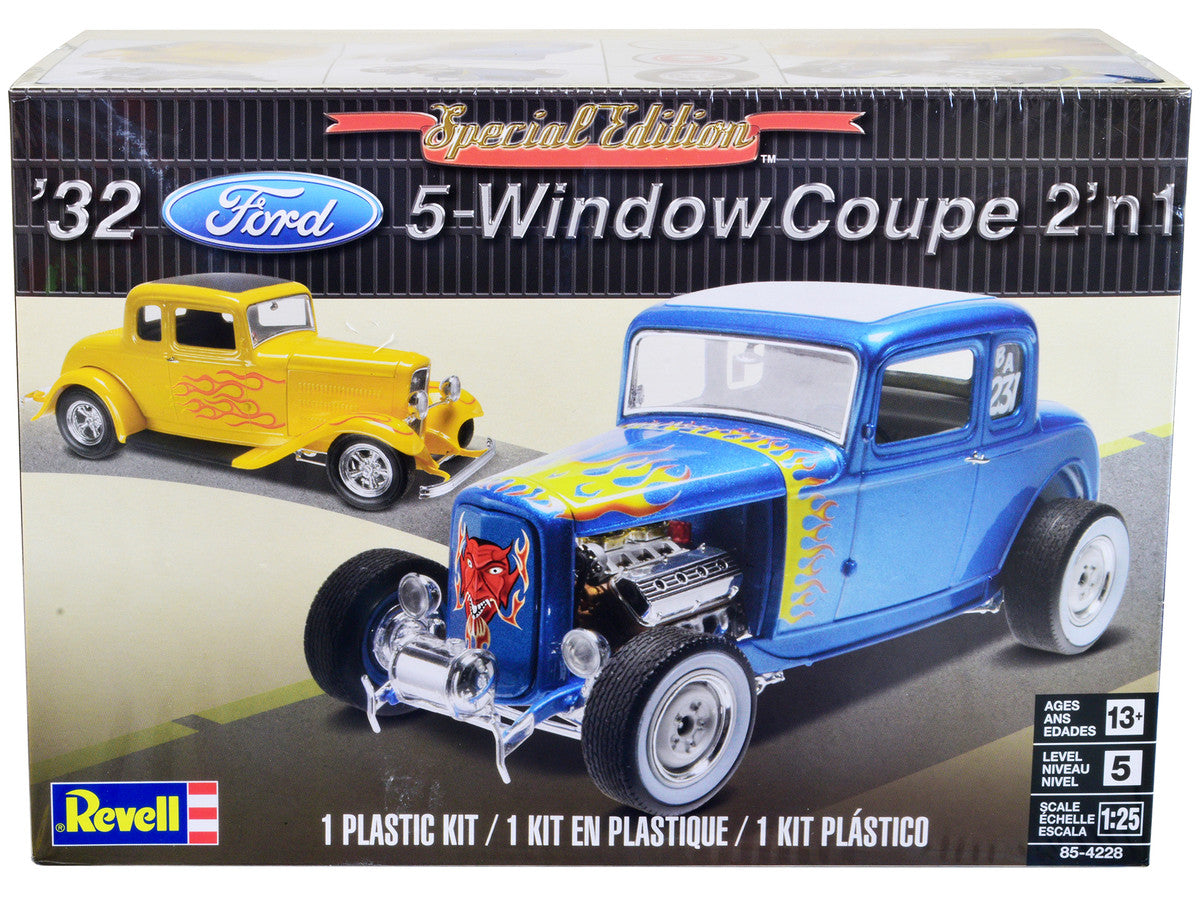 Level 5 Model Kit 1932 Ford 5-Window Coupe 2-in-1 Kit 1/25 Scale Model by Revell LuxuryLifeWay Online Store