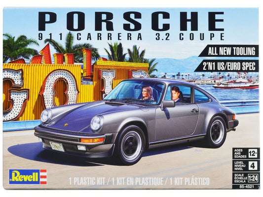 Level 4 Model Kit Porsche 911 Carrera 3.2 Coupe 2-in-1 Kit 1/24 Scale Model by Revell LuxuryLifeWay Online Store
