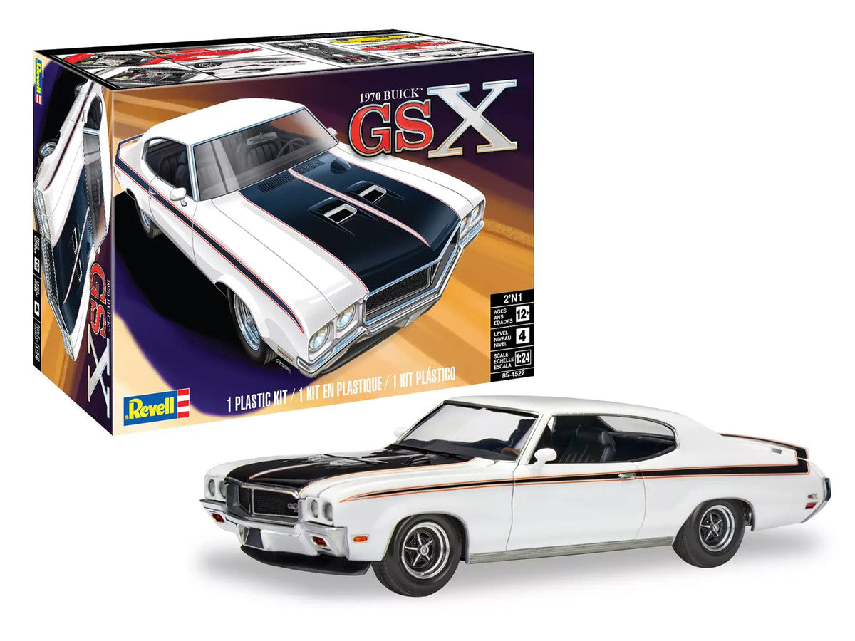 Level 4 Model Kit 1970 Buick GSX 2-in-1 Kit 1/24 Scale Model by Revell LuxuryLifeWay Online Store