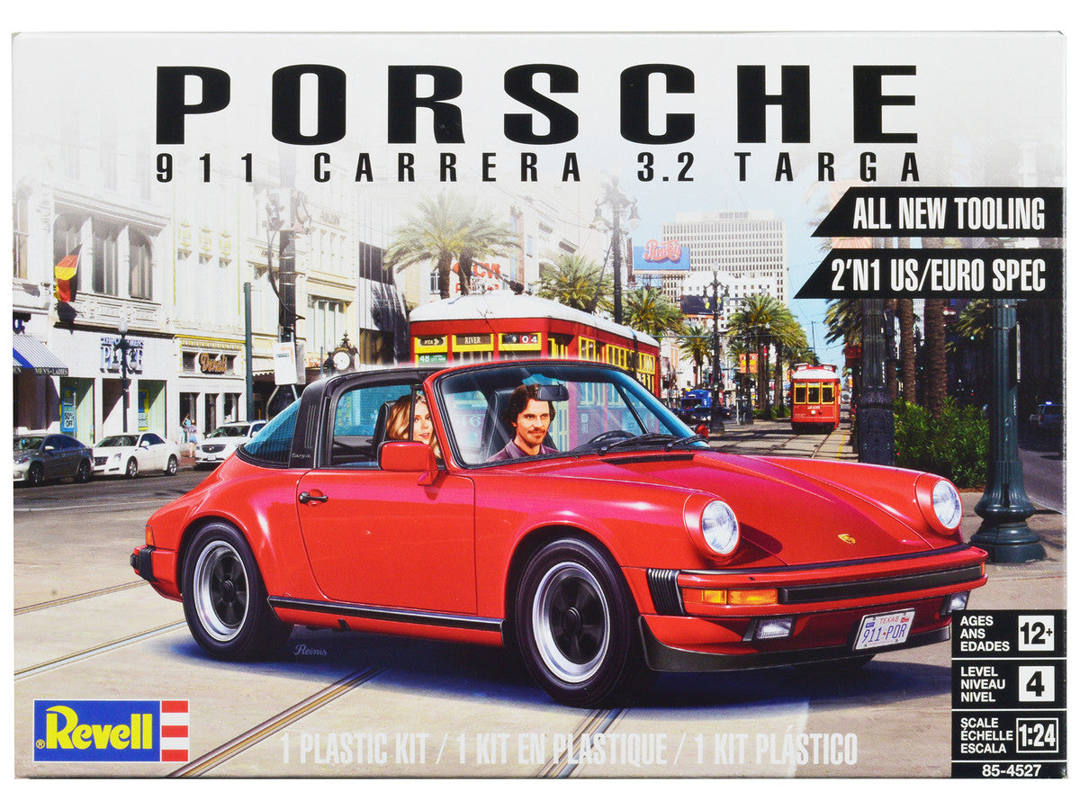 Level 4 Model Kit Porsche 911 Carrera 3.2 Targa 2-in-1 Kit 1/24 Scale Model by Revell LuxuryLifeWay Online Store