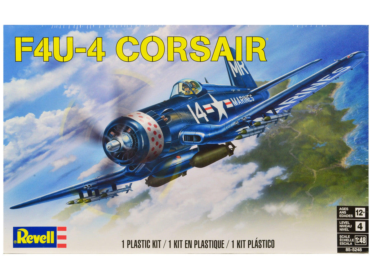 Level 4 Model Kit Vought F4U-4 Corsair Fighter Aircraft 1/48 Scale Model by Revell LuxuryLifeWay Online Store