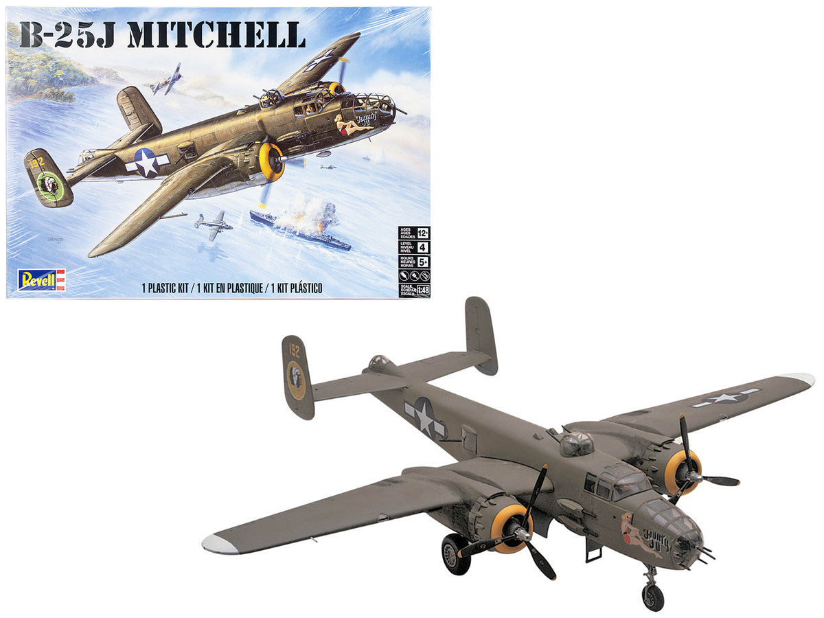Level 4 Model Kit B-25J Mitchell Medium Bomber Plane 1/48 Scale Model by Revell LuxuryLifeWay Online Store