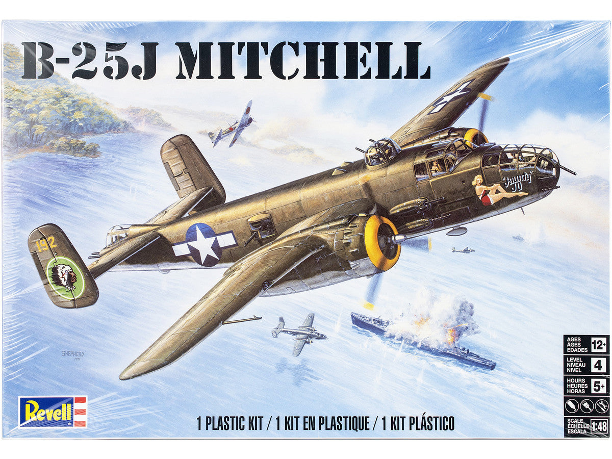 Level 4 Model Kit B-25J Mitchell Medium Bomber Plane 1/48 Scale Model by Revell LuxuryLifeWay Online Store