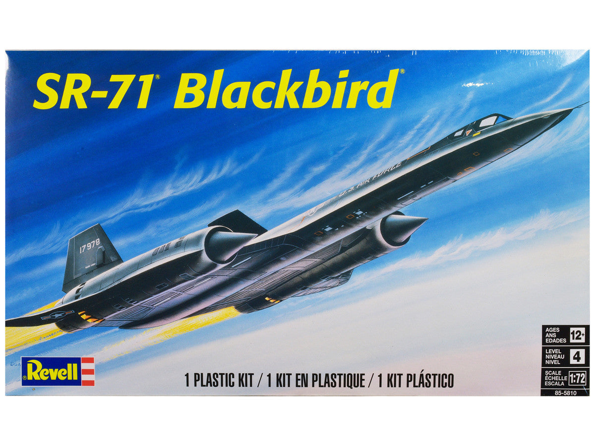 Level 4 Model Kit Lockheed SR-71 Blackbird Reconnaissance Aircraft 1/72 Scale Model by Revell LuxuryLifeWay Online Store