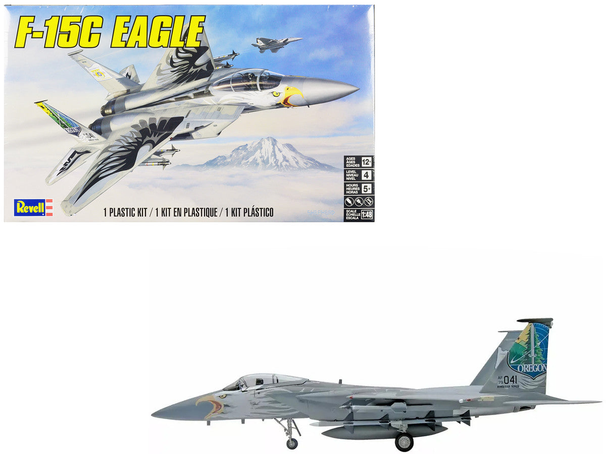 Level 4 Model Kit McDonnell Douglas F-15C Eagle Fighter Aircraft 1/48 Scale Model by Revell LuxuryLifeWay Online Store