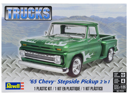 Level 4 Model Kit 1965 Chevrolet Stepside Pickup Truck 2-in-1 Kit 1/25 Scale Model by Revell LuxuryLifeWay Online Store