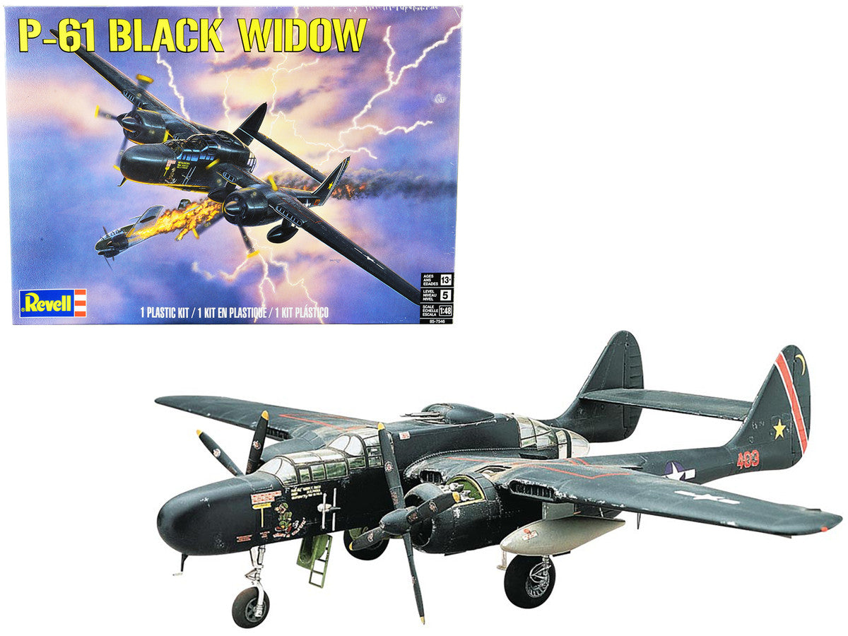 Level 5 Model Kit P-61 Black Widow Fighter Plane 1/48 Scale Model by Revell LuxuryLifeWay Online Store