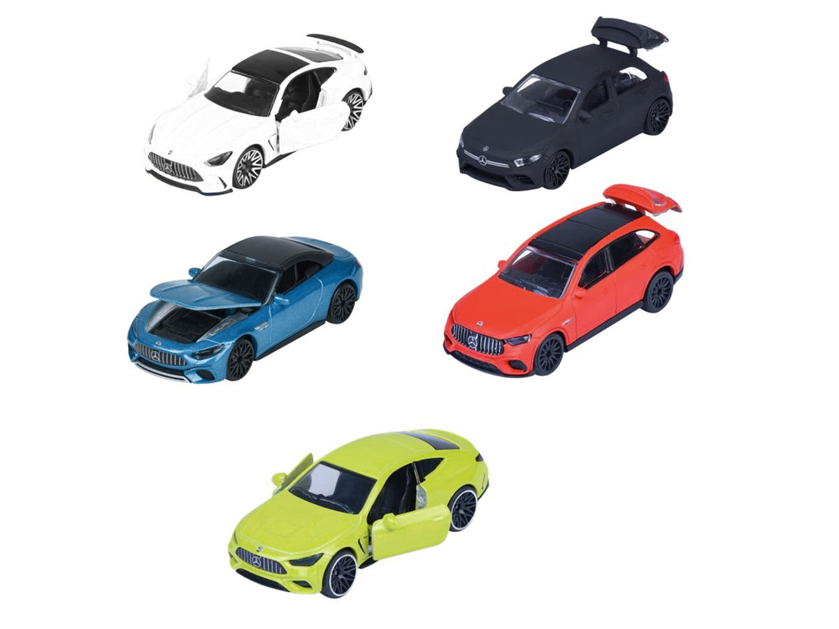 "Mercedes-AMG" 5 Piece Set 1/64 Diecast Model Cars by Majorette LuxuryLifeWay Online Store