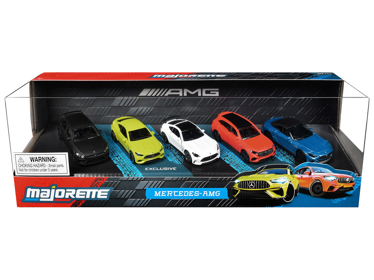 "Mercedes-AMG" 5 Piece Set 1/64 Diecast Model Cars by Majorette LuxuryLifeWay Online Store