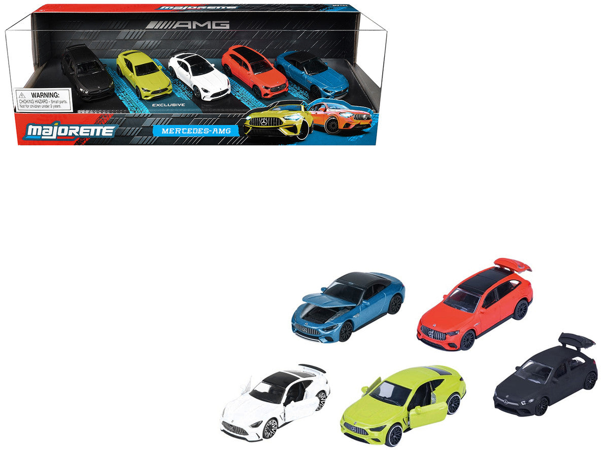 "Mercedes-AMG" 5 Piece Set 1/64 Diecast Model Cars by Majorette LuxuryLifeWay Online Store