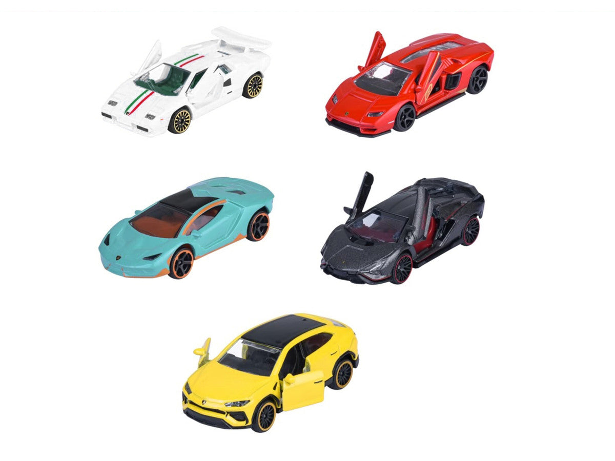 "Lamborghini" (2026) 5 Piece Set 1/64 Diecast Model Cars by Majorette LuxuryLifeWay Online Store