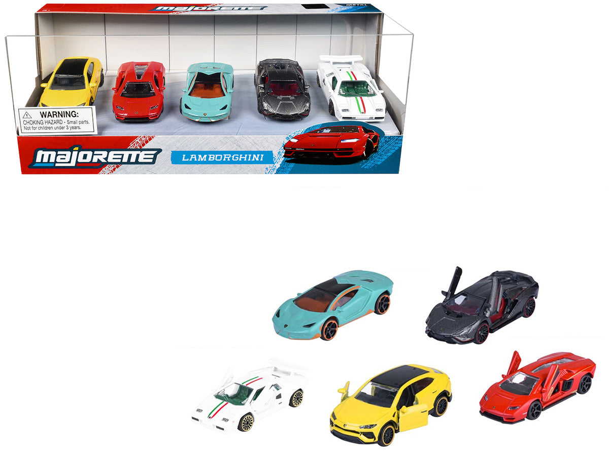 "Lamborghini" (2026) 5 Piece Set 1/64 Diecast Model Cars by Majorette LuxuryLifeWay Online Store