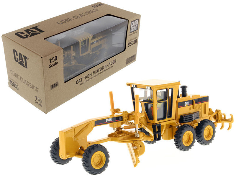 Cat Caterpillar 140H Motor Grader with Operator "Core Classics Series" 1/50 Diecast Model by Diecast Masters LuxuryLifeWay Online Store