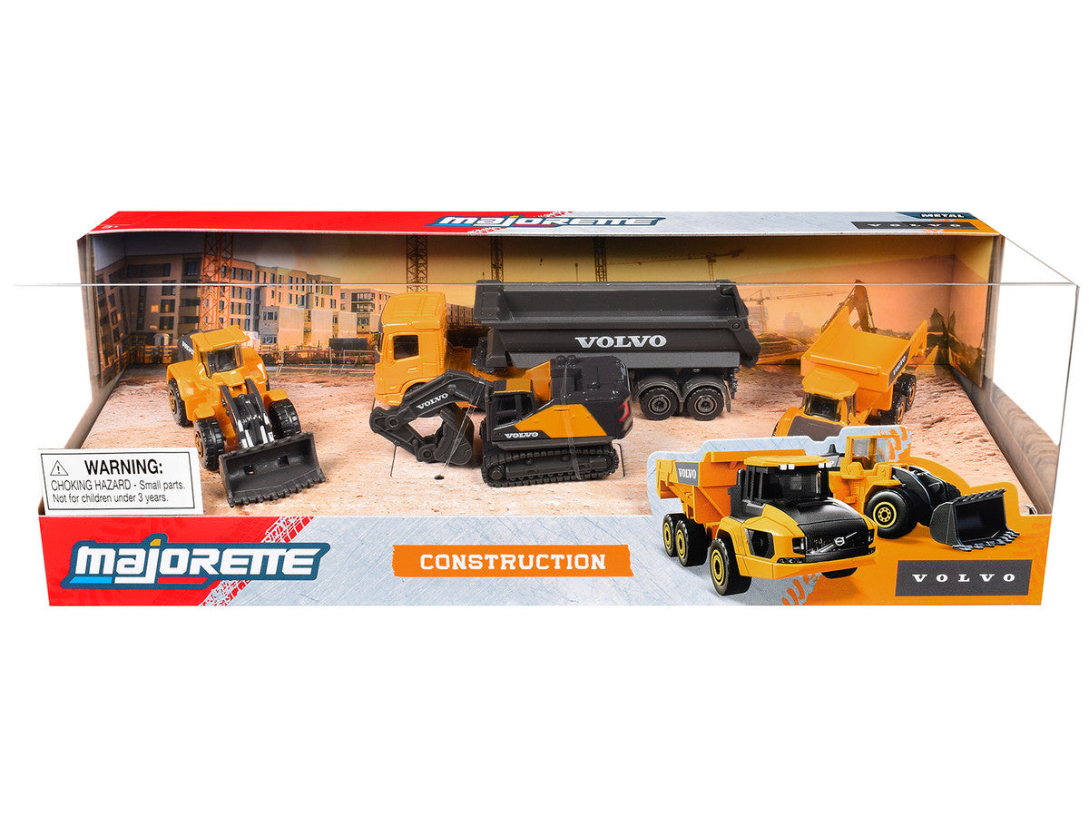 "Volvo Construction" (2026) 4 Piece Set 1/64 Diecast Model Cars by Majorette LuxuryLifeWay Online Store
