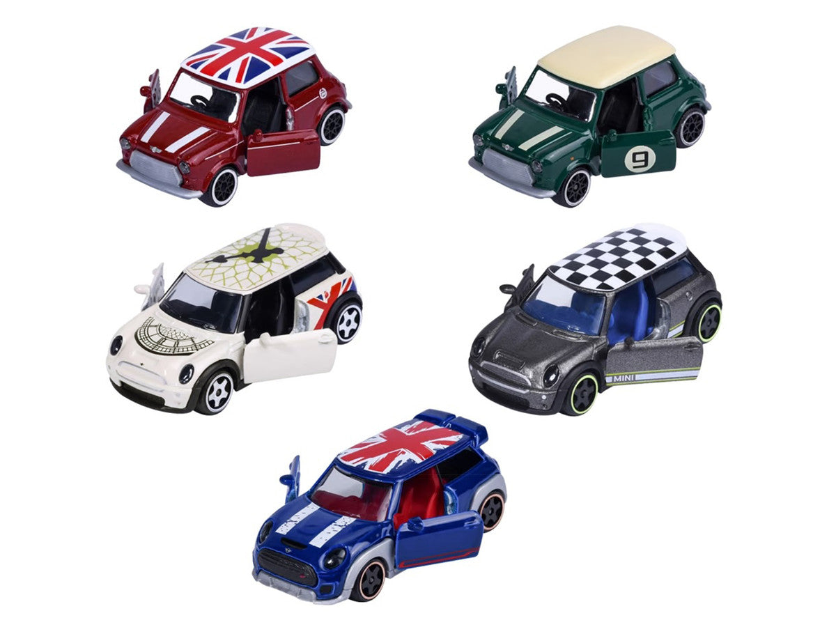 "Mini Icons" 5 Piece Set 1/64 Diecast Model Cars by Majorette LuxuryLifeWay Online Store