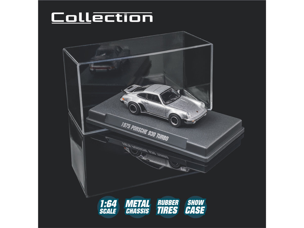 1975 Porsche 930 Turbo Silver Metallic "Collection" Series 1/64 Diecast Model Car by Majorette LuxuryLifeWay Online Store