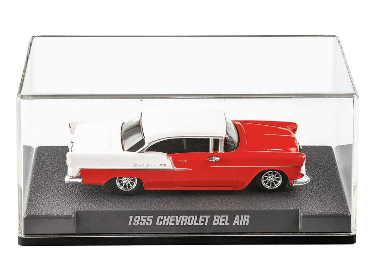 1955 Chevrolet Bel Air Red and White "Collection" Series 1/64 Diecast Model Car by Majorette LuxuryLifeWay Online Store