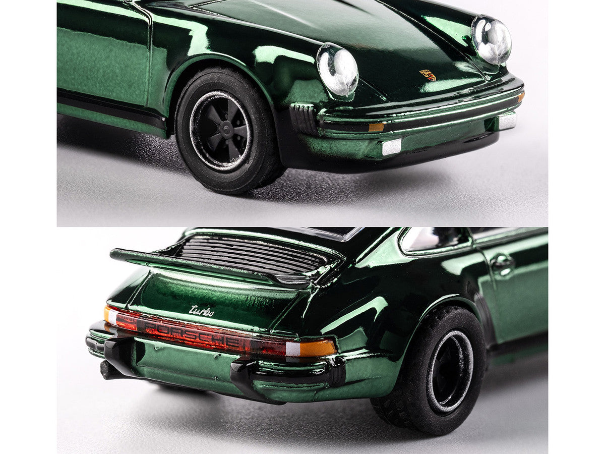 1975 Porsche 930 Turbo Green Metallic "Collection" Series 1/64 Diecast Model Car by Majorette LuxuryLifeWay Online Store