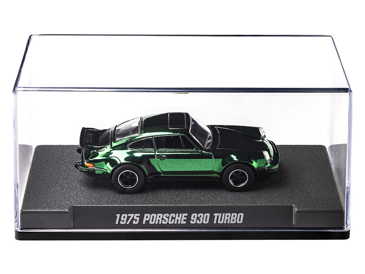 1975 Porsche 930 Turbo Green Metallic "Collection" Series 1/64 Diecast Model Car by Majorette LuxuryLifeWay Online Store