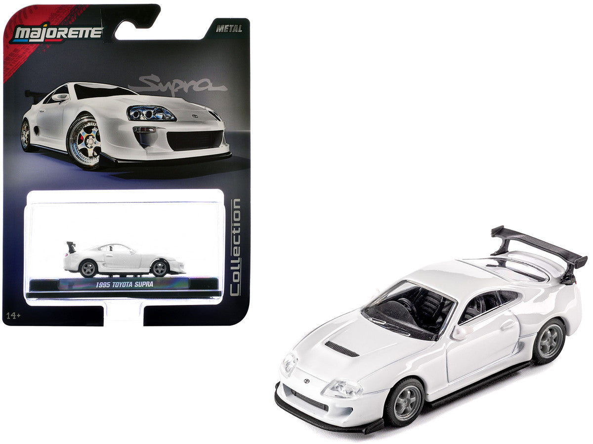 1995 Toyota Supra RHD (Right Hand Drive) White "Collection" Series 1/64 Diecast Model Car by Majorette LuxuryLifeWay Online Store