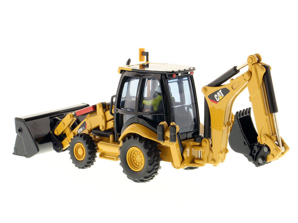 CAT Caterpillar 420E Center Pivot Backhoe Loader with Working Tools with Operator "Core Classics Series" 1/50 Diecast Model by Diecast Masters LuxuryLifeWay Online Store