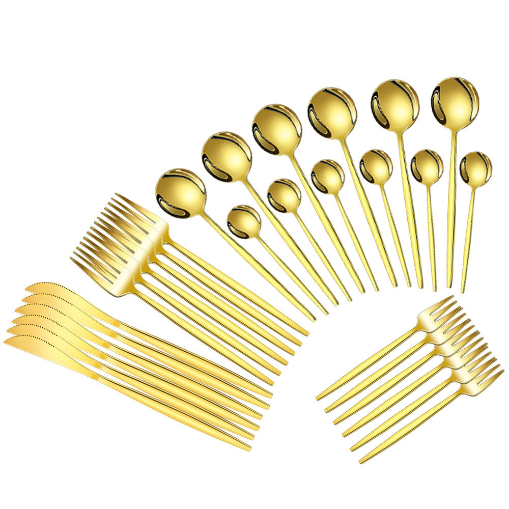 Stainless Steel Tableware Knife Fork And Spoon Western Tableware Gift Set