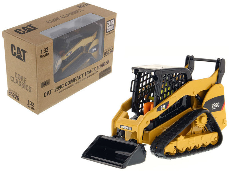 CAT Caterpillar 299C Compact Track Loader with Work Tools and Operator "Core Classics" Series 1/32 Diecast Model by Diecast Masters LuxuryLifeWay Online Store