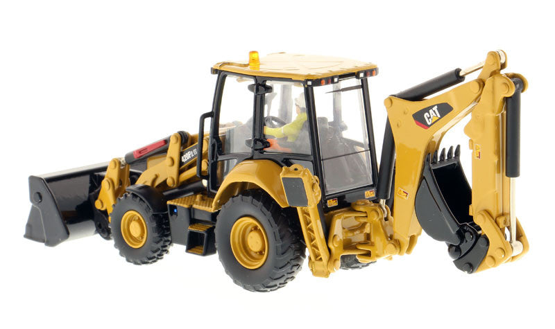 CAT Caterpillar 420F2 IT Backhoe Loader with Operator "High Line Series" 1/50 Diecast Model by Diecast Masters LuxuryLifeWay Online Store